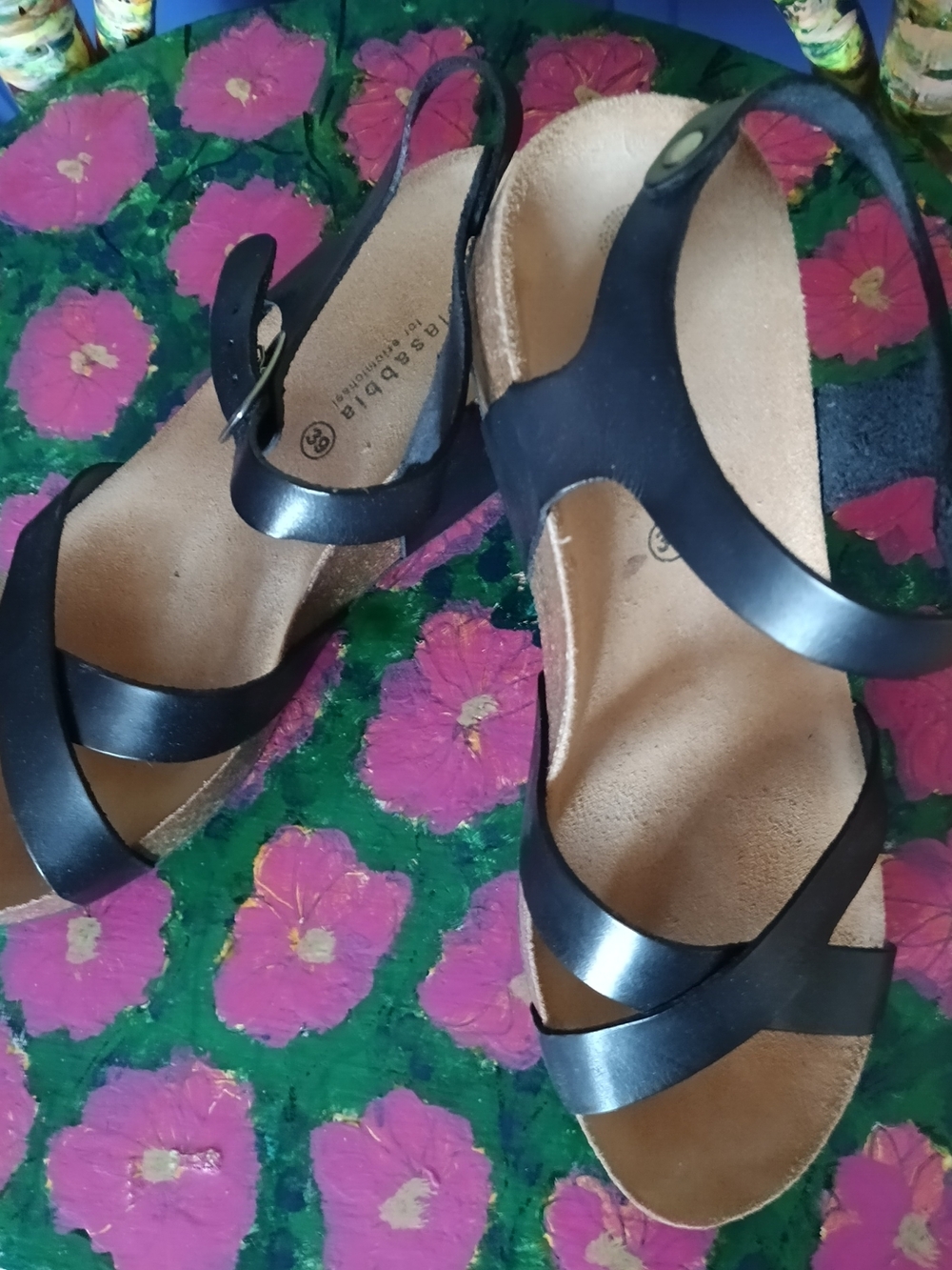 Black Strappy Women's Sandals